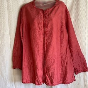 Eileen Fisher 100% Silk Blouse 2X